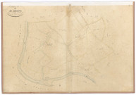 Section C dite de Kerostin 2e feuille du n°142 au n°231. - 1 plan : papier, lavis, coul., échelle 1:2000 ; 70 x 103 cm