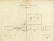 Construction annexe à la maison Guillo : élévation / 1 plan papier ; 31 x 20cm.