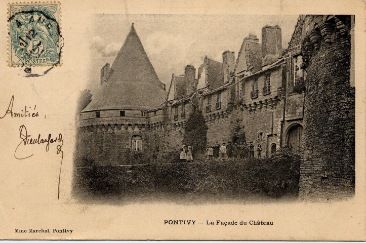 Pontivy. La Façade du Château.
PontivyVeuve Marchal[1904 ? ]
 
