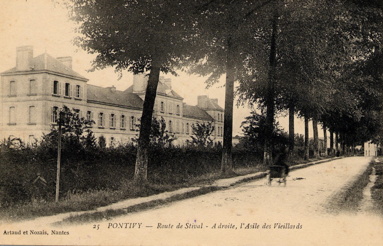 Pontivy. Route de Stival. A droite, l'Asile des Vieillards.
NantesArtaud et Nozais[entre 1910 et 1925 ]
25