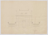 Plan de la maison Le Brigand / dessin Le Brigand. Pontivy 1875. - Plan : papier; 63 x 46cm.