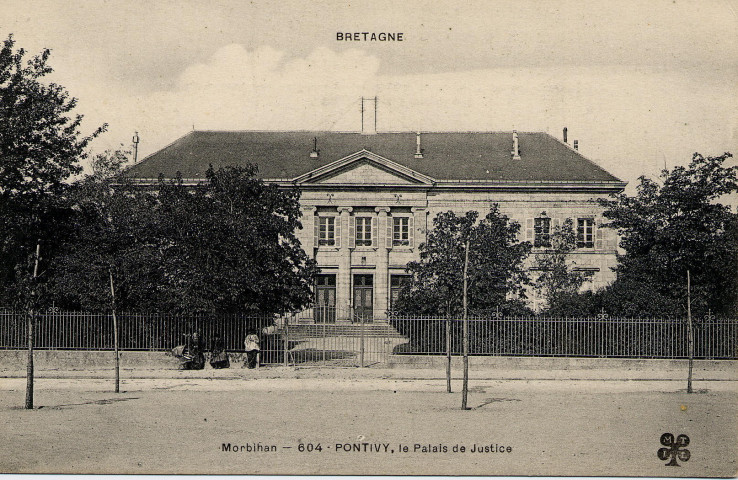 Pontivy, le Palais de Justice.
[S.l.][s.n.][ca 1910 ]
Bretagne : Morbihan ; 604