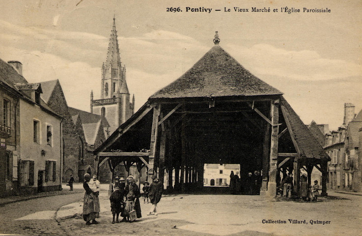 Le Vieux Marché et l'Eglise Paroissiale.
QuimperVillard[1912 ? ]
2696