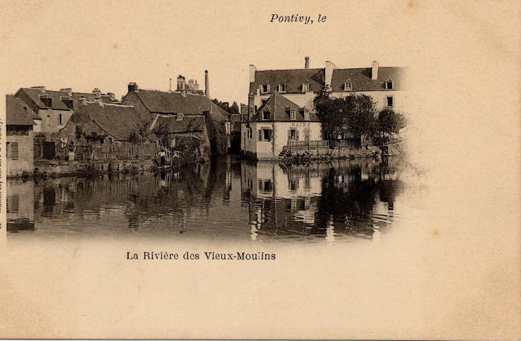 La Rivière des Vieux.Moulins.
PontivyVeuve Marchal[ca 1900 ]
 