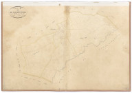 Section E dite de Talcoët Noyal, 4e feuille du n°557 au n°668 ; 1 plan : papier, lavis, coul., échelle 1:2000 ; 70 x 103 cm.