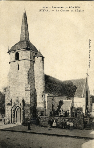 Stival. Le Clocher de l'Eglise. - Quimper : Villard, [début XXe siècle] (environs de Pontivy ; 2733)