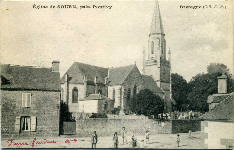 Bretagne . Eglise de SOURN, près Pontivy.
St BrieucHamonic[1917 ? ]
 