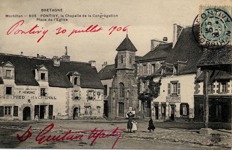 Morbihan. Pontivy, la Chapelle de la Congrégation. Place de l'Eglise.
[S.l.][s.n.][1906 ? ]
Bretagne ; 605