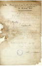 Changements de noms: Copie d'une lettre au sous-préfet (an XIII), décret du 15 avril 1852, décret du 11 octobre 1870.