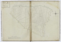 Section E dite de S[ain]t Niel, 2e subdivision depuis le n°338 jusqu'à 516. - 1 plan : papier, lavis, coul., échelle 1:2500 ; 69 x 99 cm.