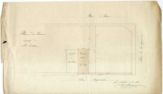Plan d'un terrain adjugé à M. Babin / dessin Le Corre architecte.- plan papier ; 33,5 x 20cm.