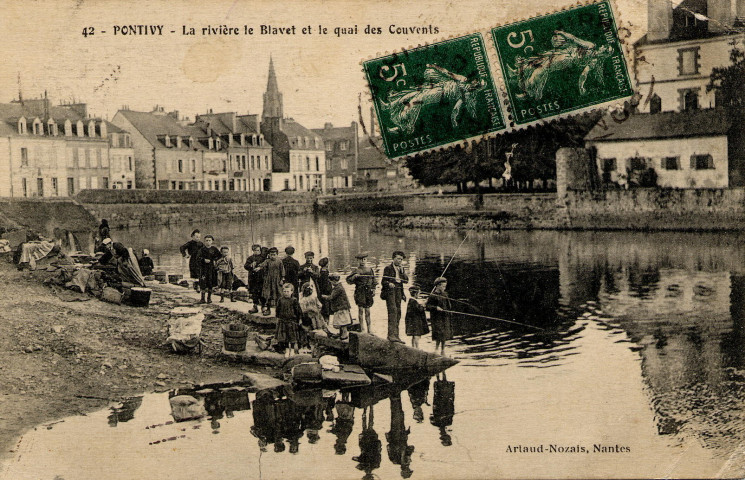 Pontivy. La rivière le Blavet et le quai des Couvents.
NantesArtaud et Nozais[1914 ? ]
42