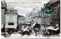 Bretagne. Pontivy. Rue de Neuilliac (Marché). 21 PontivyGuéranne[1907 ? ]