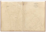 Section D dite de la Haye 2e feuille du n°162 à 241. - 1 plan : papier, lavis, coul., échelle 1:2000 ; 70 x 103 cm