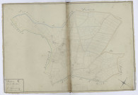 Section C dite de Kerostin, 2e subdivision depuis le n°191 jusqu'à 432 dernier. - 1 plan : papier, lavis, coul., échelle 1:2500 ; 69 x 99 cm.