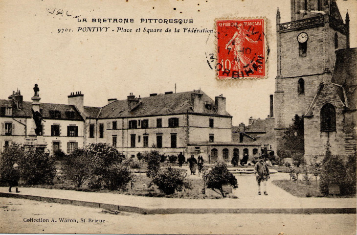 Pontivy. Place et Square de la Fédération.
Saint-BrieucWaron[1909 ? ]
La Bretagne pittoresque ; 9701
