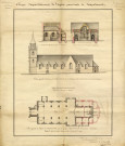 Plan du projet d'agrandissement de 1852 1858