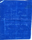 Maison Langlais fils à Pontivy : plan du rez de chaussée / dessin Ramonatxo architecte.- Pontivy 1907.- plan plié : papier bleu ; 29 x 37,5cm.