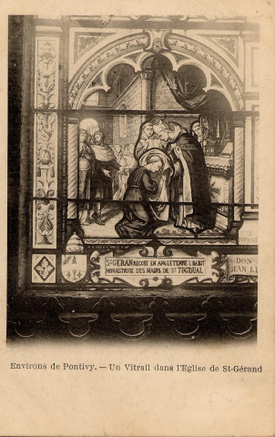 Environs de Pontivy. Un vitrail dans l'Eglise de St-Gérand.
PontivyVeuve Marchal[avant 1905 ]
 