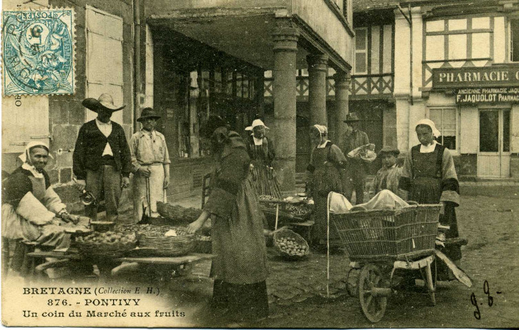 Pontivy : un Coin du Marché aux fruits.
[S.l.][s.n.]1904
Bretagne ; 876