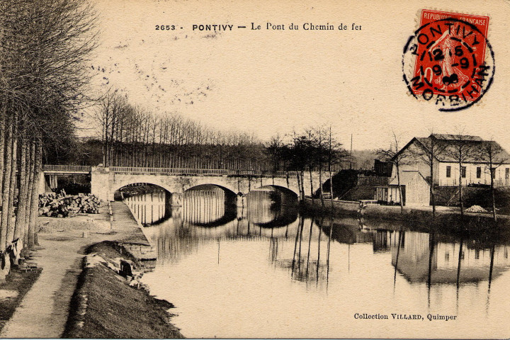 Le Pont du chemin de fer.
QuimperVillard[1908 ? ]
2653