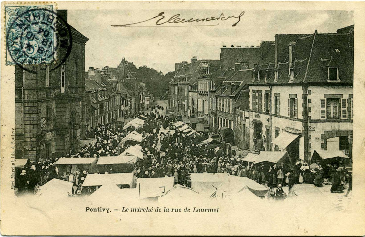 Pontivy : le marché de la rue de Lourmel.
PontivyVeuve Marchal1904