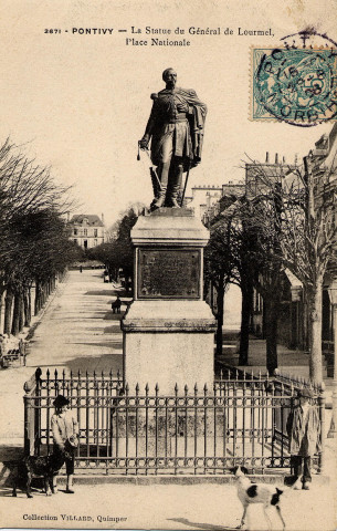 Pontivy. La Statue du Général de Lourmel, Place Nationale.
QuimperVillard[1908 ? ]
2671
