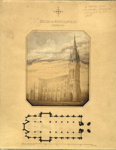 Eglise de Napoléonville. Morbihan / [Marcellin Varcollier, architecte ?].
1866