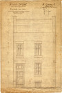 Avant projet M. Conan : façade sur rue / 1 plan : papier, échelle 1:50e ; 30,5 x 21cm.