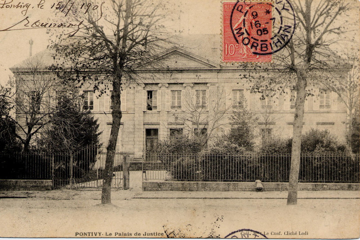 Pontivy. Le Palais de Justice.   PontivyLe Cunff[1905 ? ]