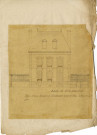 Type d'une maison à construire rue d'Ulm à Napoléonville : élévation/ papier, échelle 1:100e ; 21 x 30cm.