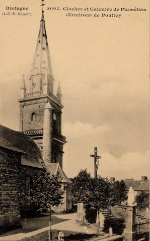 Bretagne. Clocher et Calvaire de Pluméliau (Environs de Pontivy).
Saint-BrieucHamonic[ca 1910 ]
 