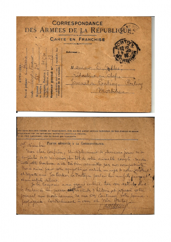 Lettre du 1 décembre 1916