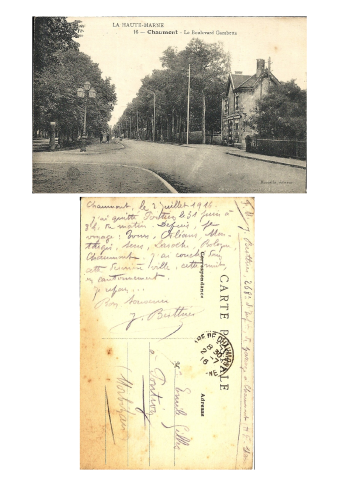 Chaumont (Haute – Marne), 2 juillet 1916 [Chaumont – Boulevard Gambetta]