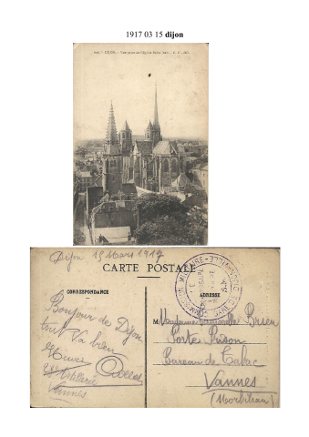 Carte du 15 mars 1917