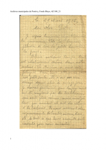 29 mars 1916