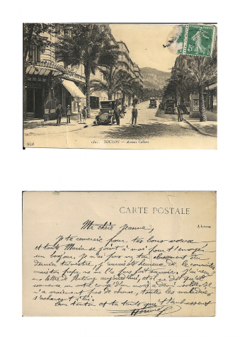 carte postale [Toulon – avenue Colbert – 1891]