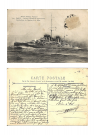 carte postale [Marine militaire française - Paris – cuirassé d’escadre de 23500 tonnes construit par les chantiers de la Seyne]