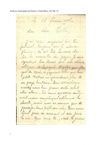 18 février 1916