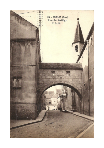 Dôle, 28 décembre 1915, carte postale [Dole (jura) – rue du collège]